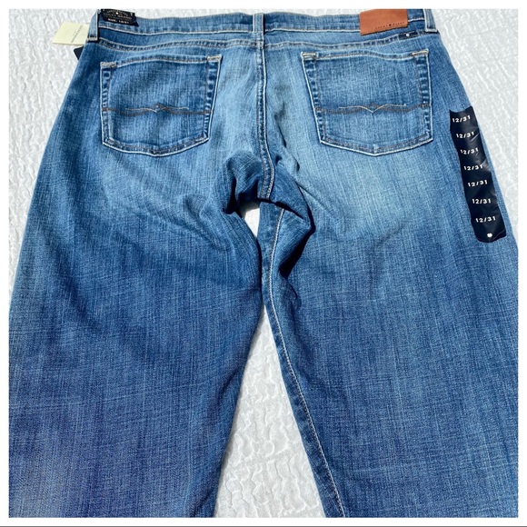 🎉HP🎊 NWT🍀LUCKY BRAND “Sienna Slim”Boyfriend BoHo Chic Ankle Jeans 31” Sz 12 - Picture 7 of 16